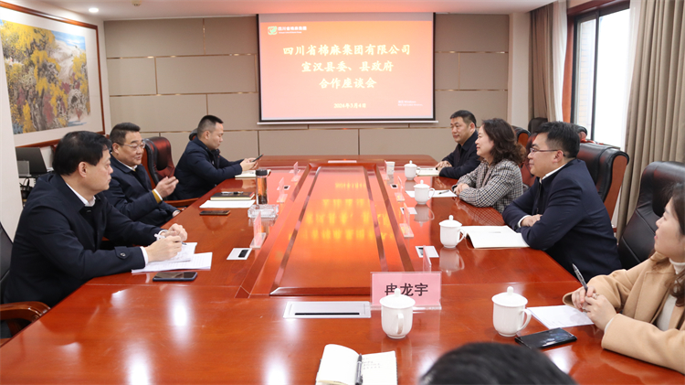 集團公司召開與宣漢縣委、縣政府合作座談會
